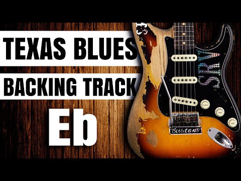 TEXAS BLUES BACKING TRACK in E Flat Stevie Ray Vaughan Style