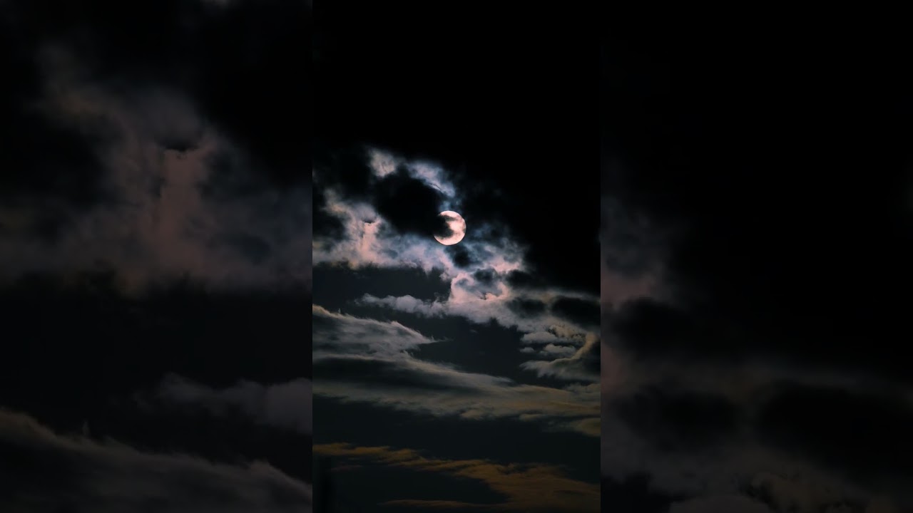 Full Moon surfing through the clouds on a moonlit night. #astrophotography  #moon #fullmoon
