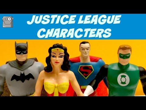 JUSTICE LEAGUE CHARACTERS Batman Superman Wonder Woman Green Lantern Video