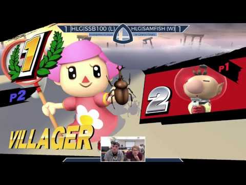Sm4sh@Mines 46 - HLG|SSB100 [L] (Olimar) Vs. HLG|SAMFISH [W] (Villager) - Grand Finals