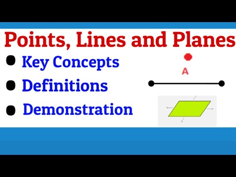 Introduction to Points, Lines and Planes | Full explained with Examples