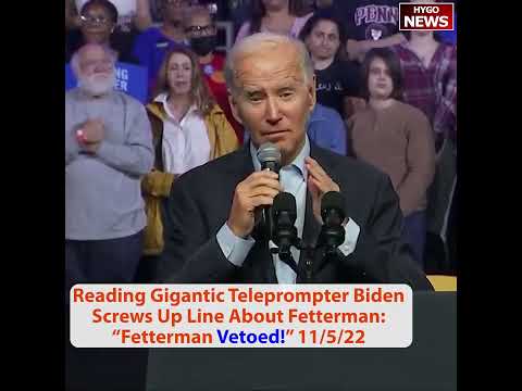 Biden's Philly Rally Flub: 'John Fetterman Vetoes—' and a Claim He Cut the Debt 'in Half' (November 5, 2022)