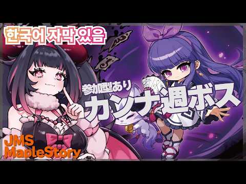 【JMS-MapleStory한국어 자막 있음】カンナ週ボス🌸参加型もあるよっ！ #メイプルストーリー #vtuber #메이플