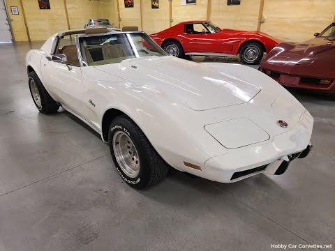 1976 White Corvette Stingray Hot Rod For Sale Video