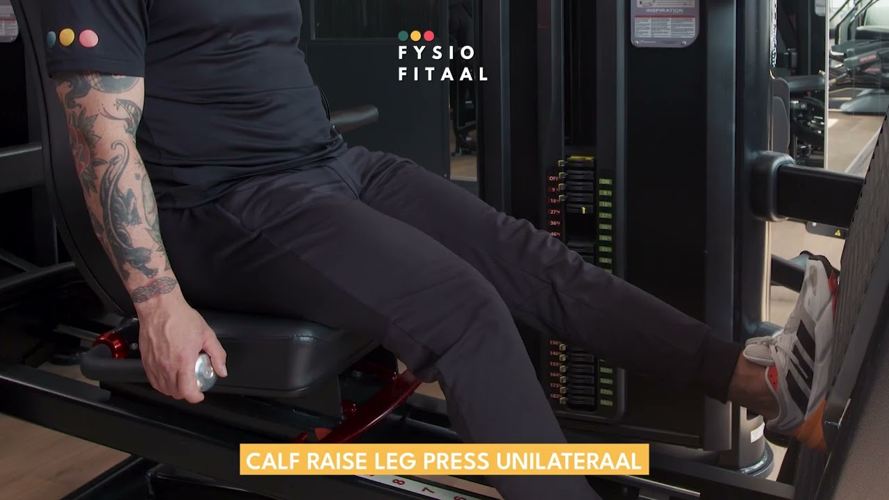 Video thumbnail: Calf raise leg press unilateraal — instructievideo