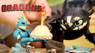 Toothless Birthday Buffet GONE WRONG! | DRAGONS
