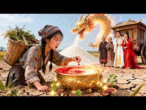Parents threw her out in famine—her blood wakes magic bowl! Creates rice, stuns family, all kneel!