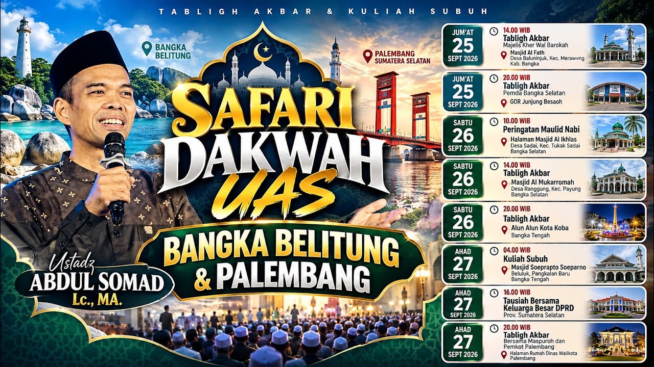 LIVE | BANGKA SELATAN | Ustadz Abdul Somad