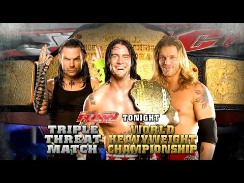 CM Punk vs Edge vs Jeff Hardy | World Heavyweight Championship Match | Raw (June 15, 2009)