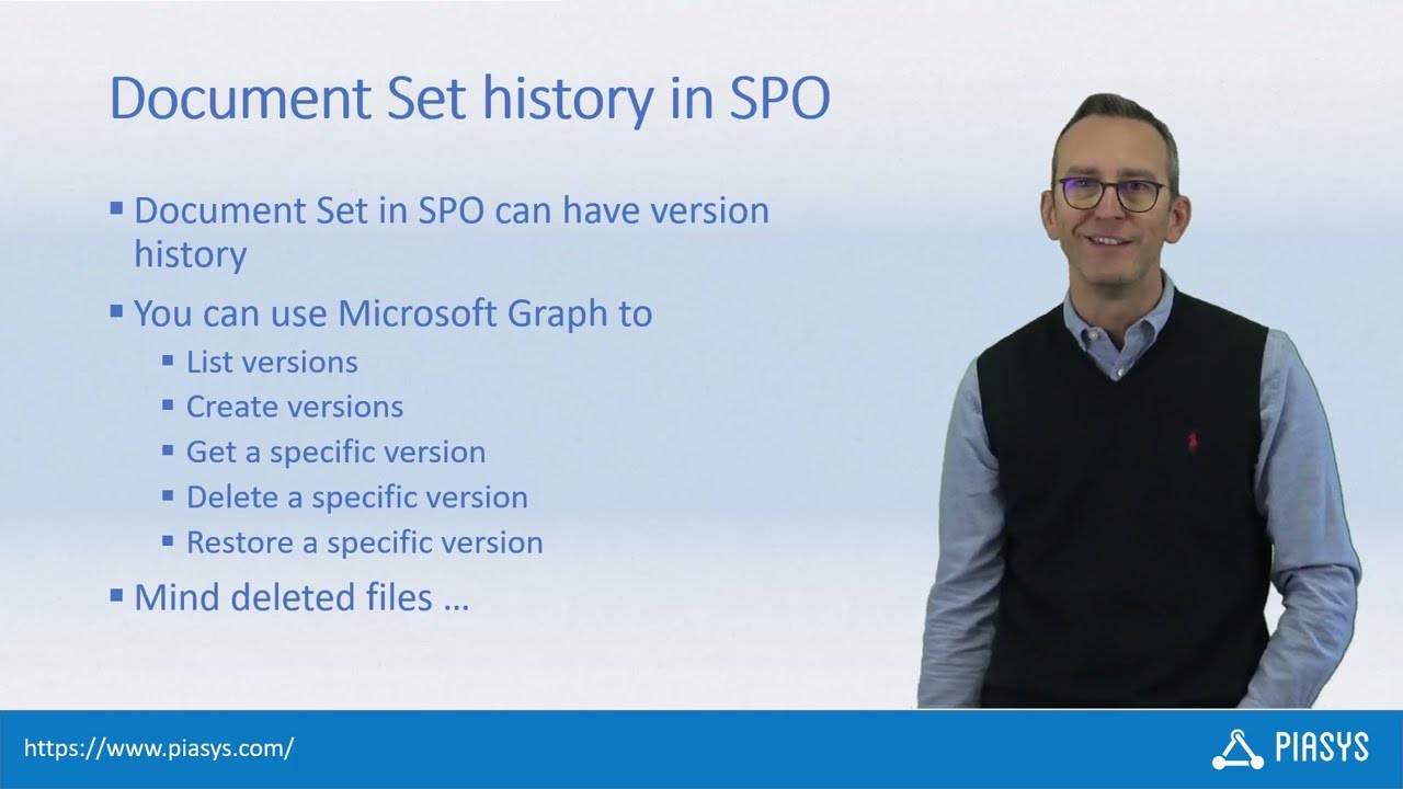 Episode #224 - Managing Document Set versions history with Microsoft Graph