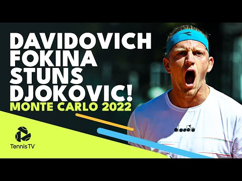 Impressionante Alejandro Davidovich Fokina tênis para derrotar Djokovic em Monte Carlo! 😲