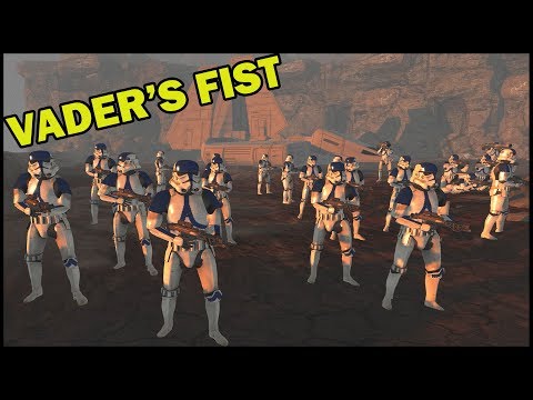 Vader's Fist Eliminates ROGUE Battle Droids - Men of War: Star Wars Mod Battle Simulator