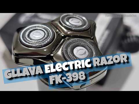 GLLAVA Electric Razor for Men，10,000RPM High-Speed Motor, IPX8 Waterproof, USB Fast Charging, Quick Charge & Travel Lock,Upgrade Icy Gray video review thumbnail
