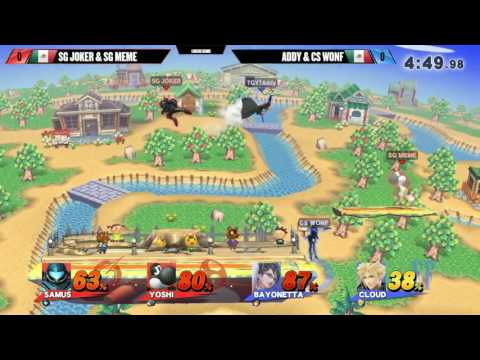 SF5 Smash 4 Doubles - SG Joker & SG Meme Vs. THY Addy & CS Wonf - SSB4 Losers Semis - Smash Wii U