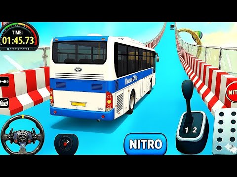 Mega Ramp Bus Racing 3D - GT Bus Mega Ramp Stunt Impossible Bus Driving 3D - Android Gameplay Epi 50