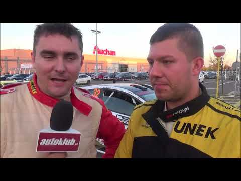 Paweł Krysiak i Paweł Gacek na mecie Rajdu Śląska