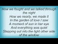 Aqualung - Garden Of Love Lyrics