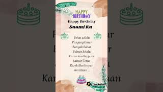 Download lagu Happy Birthday Suamiku, Ucapan Selamat Ulang Tahun #happybirthday #selamatulangtahun #ulangtahun mp3