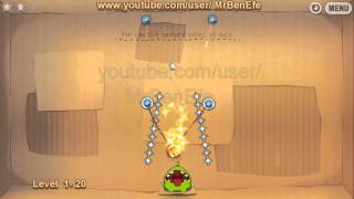 preview picture of video 'Cut The Rope 1. Cardboard Box Level 19 - 20 - 21 Walkthrough Lösung'