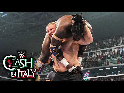 Every Brock Lesnar F-5 to Oba Femi at WWE Clash in Italy