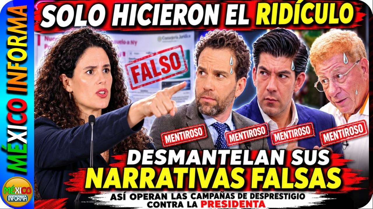 SOLO HICIERON EL RIDÍCULO. DESMANTELAN SUS MENTIRAS. ASÍ OPERAN LAS CAMPAÑAS CONTRA LA PRESIDENTA.