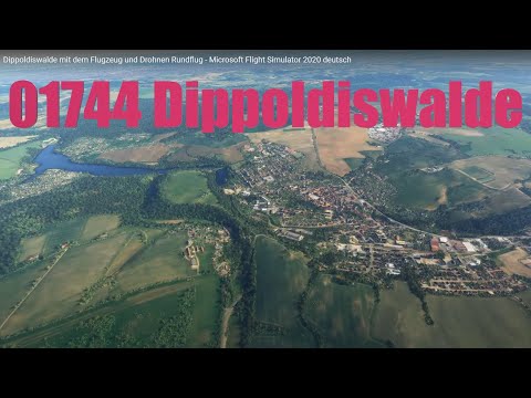 Dippoldiswalde mit dem Flugzeug und Drohnen Rundflug - Microsoft Flight Simulator 2020 deutsch