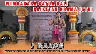 Download lagu Lomba Mesatua Bali ibu PKK ' I BELOG' Desa Mekar Bhuana, Bulan Bahasa Bali IV 2022 mp3