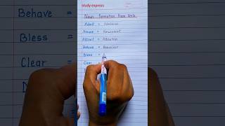 Noun form #english #nounform #wordformation