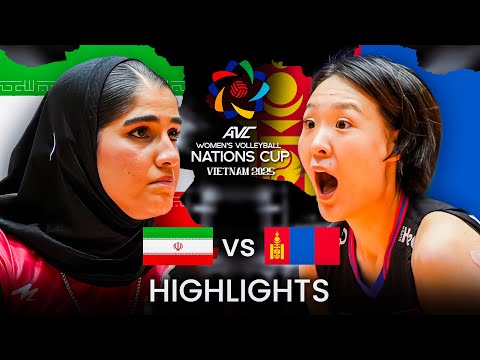 Iran 🇮🇷 vs Mongolia 🇲🇳 | Highlights | AVC Women's Nations Cup 2025