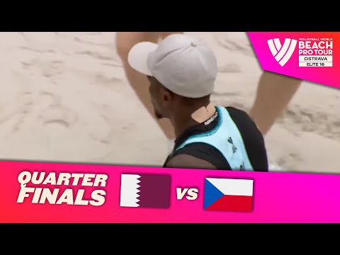 Cherif/Ahmed vs. Perusic/Schweiner - Quarter Final Highlights | Ostrava 2025 #BeachProTour