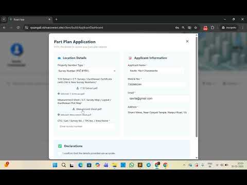 Video 3 – Part Plan Application Submission & Payment Process