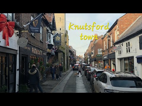 Driving in  Knutsford,  Cheshire. 