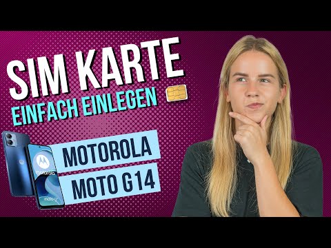 Motorola moto g14 - SIM-Karte einlegen • 🂠 • 📲 • 📡 • Anleitung | Tutorial
