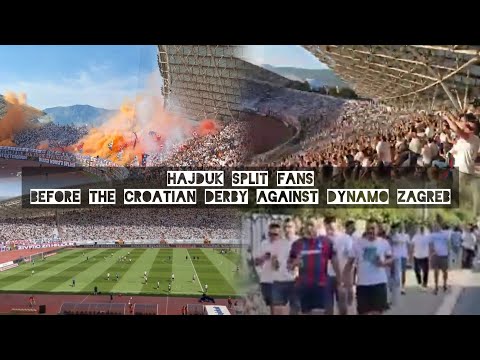 Torcida or Bad Blue Boys? Hajduk Split fans before the Croatian Derby against Dynamo Zagreb ⭐⭐⭐⭐⭐