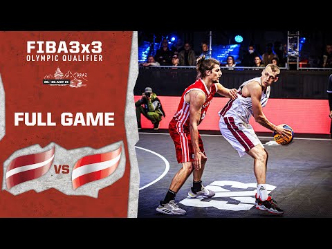Latvia v Austria | Men's - Full Game | FIBA 3x3 Olympic Qualifier