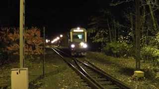 preview picture of video 'Harzer Schmalspurbahn bei Nacht 6 Ausfahrt Ilfeld / narrow gauge at Ilfeld'