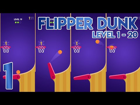 Flipper Dunk Level 1 to 20 - Gameplay Walkthrough Part 1 - YouTube