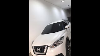 Kicks 2019 trabalho realizado Insulfilm G05 e pára-brisas G35