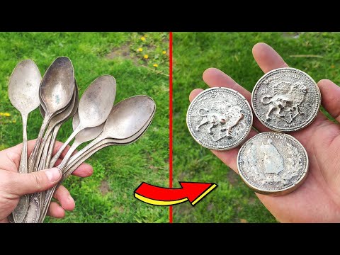 From Spoons to Coins - Casting John Wick Gold Coin from Spoons- Brass Casting