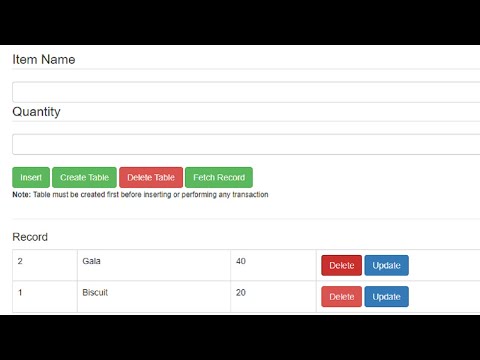 SQL Database with Only HTML5 and JavaScript (jQuery) - Complete Tutorial