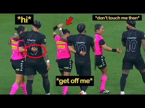 Memphis Depay Gets Rejected by a Female Referee💔