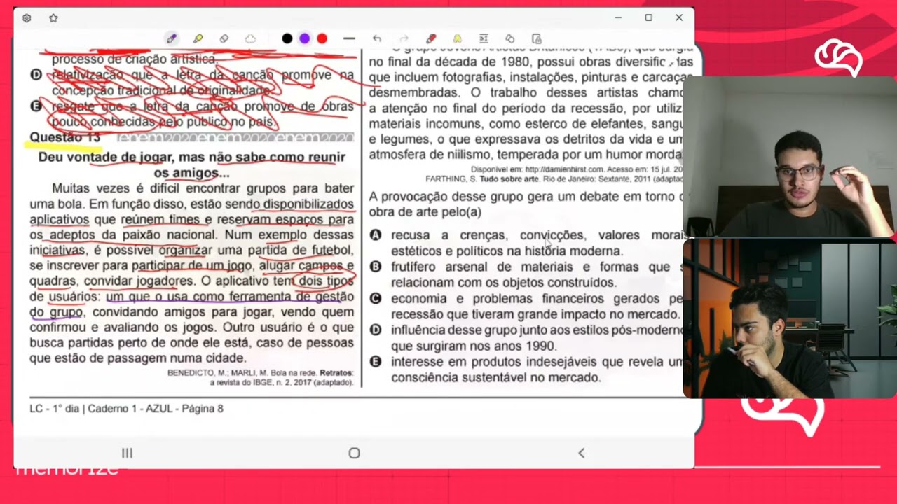 Resolução em Vídeo — Questão 13 ENEM 2020