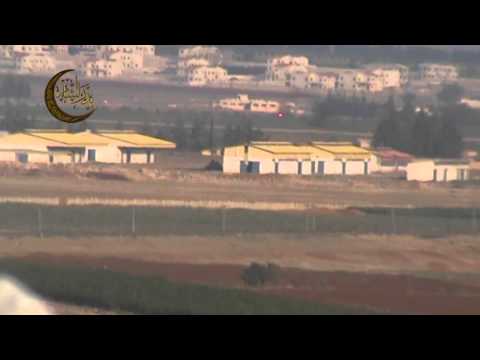 استهداف وتدمير دبابة في حاجز كلية البيطرة في محردة بواسطة صاروخ كونكورس من قبل غرفة عمليات بدر الشام