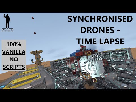 Drone Printer Time Lapse - Space Engineers