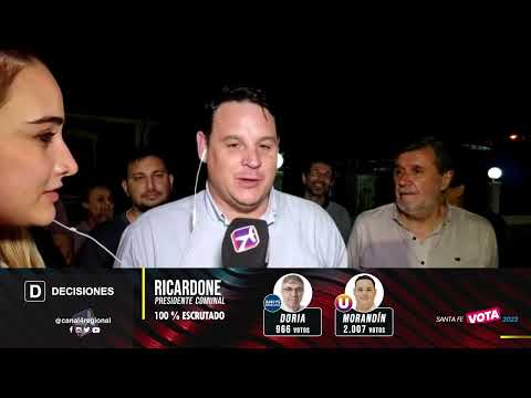 Elecciones Santa Fe 2023: Facundo Morandín ganó en Ricardone
