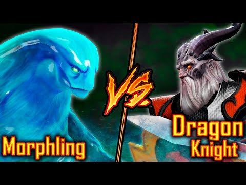 Dota 2 Morphling VS Dragon Knight | 7.29d DOTA 2 Battle