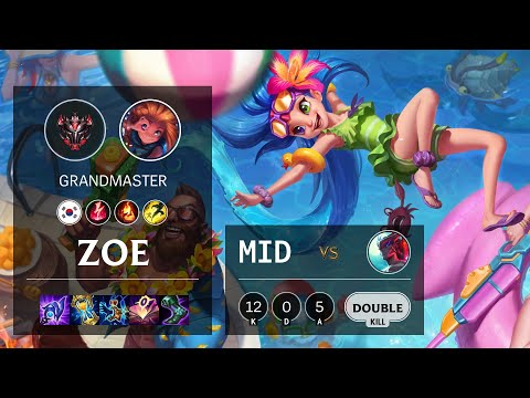 Zoe Mid vs Yone - KR Grandmaster Patch 11.3