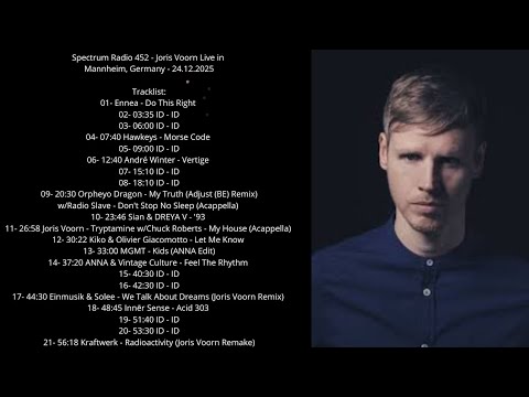 Spectrum Radio 452 - Joris Voorn Live in Mannheim, Germany - 24.12.2025