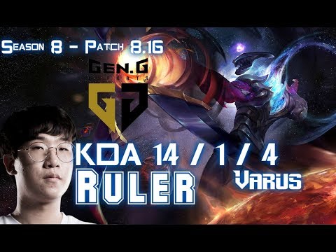 GEN Ruler VARUS vs KAI'SA ADC - Patch 8.16 KR Ranked