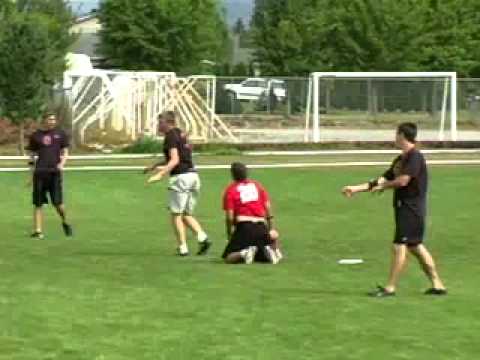 Ray Parrish of Ring of Fire (NC) lays out on defense vs. Johnny Bravo (Colorado) at ECC 2005